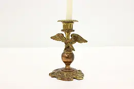 Bald Eagle Antique Bronze Candle Holder #48875