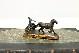 Horse Harness Racing Vintage Copper Sculpture, Kentucky #48870