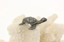 Miniature Vintage Pewter Sea Turtle Sculpture #49871