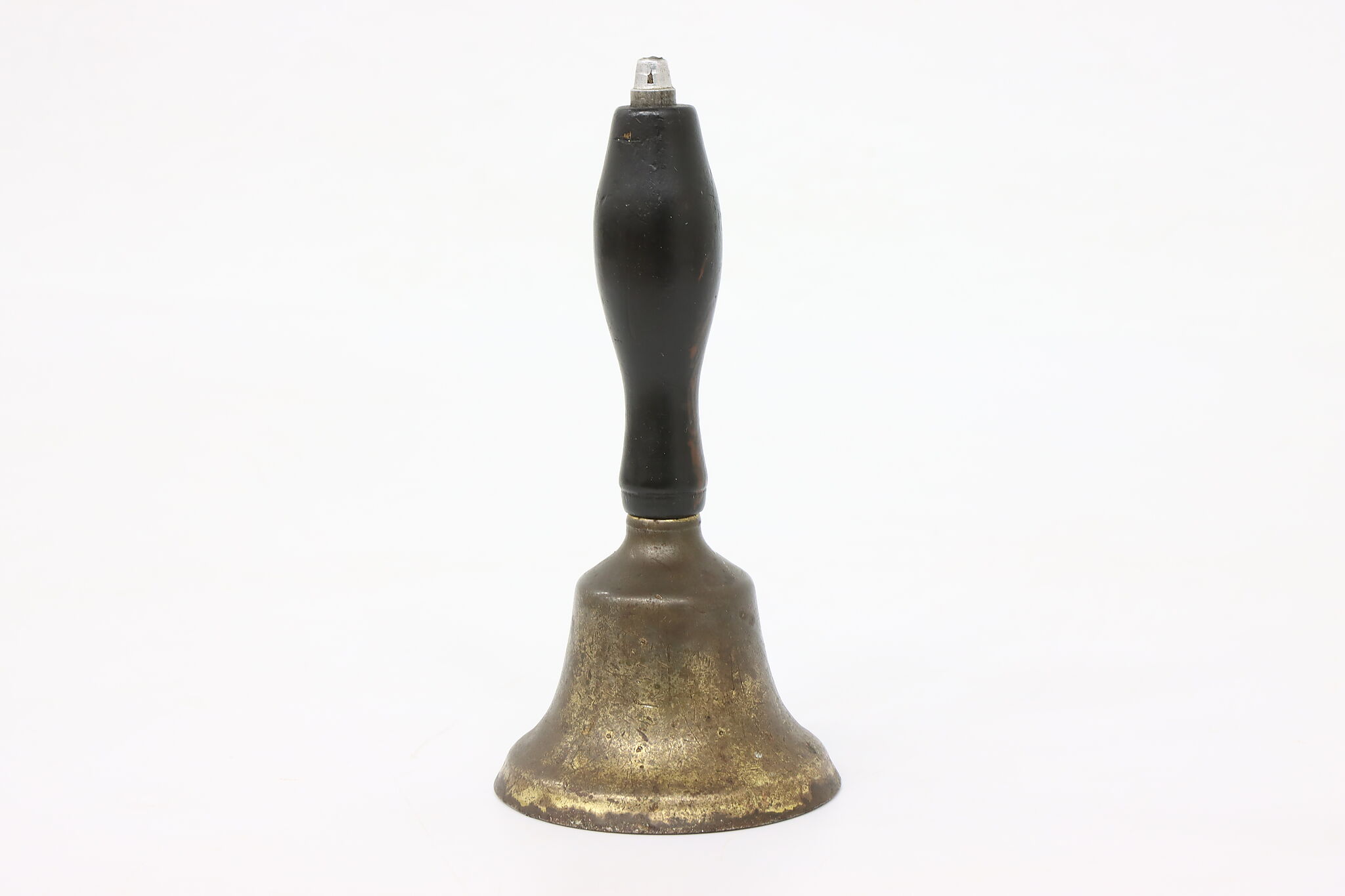 Small Brass Bell with Wooden Handle