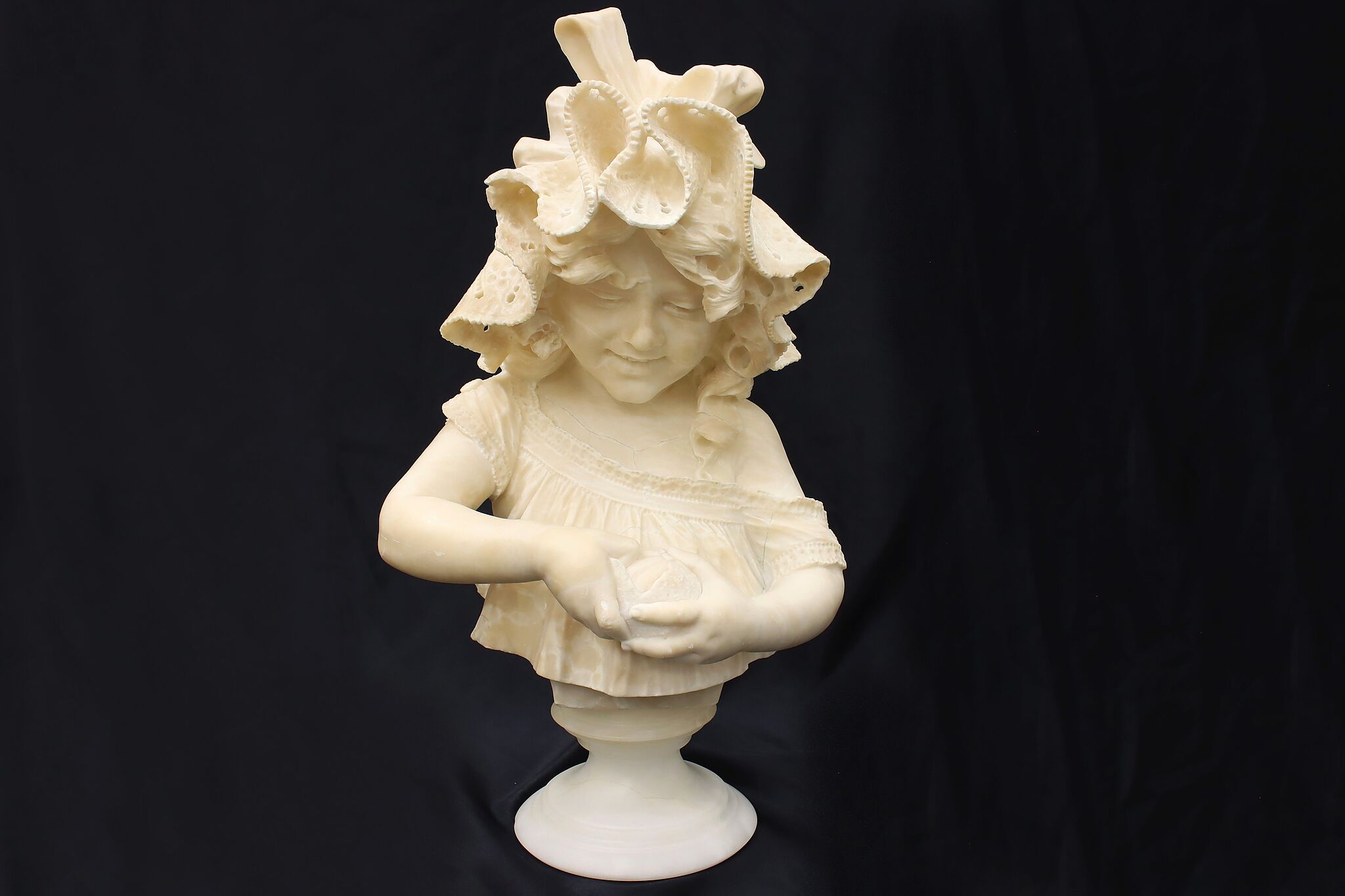 Modern White Marble Woman Bust Sculpture from China 
