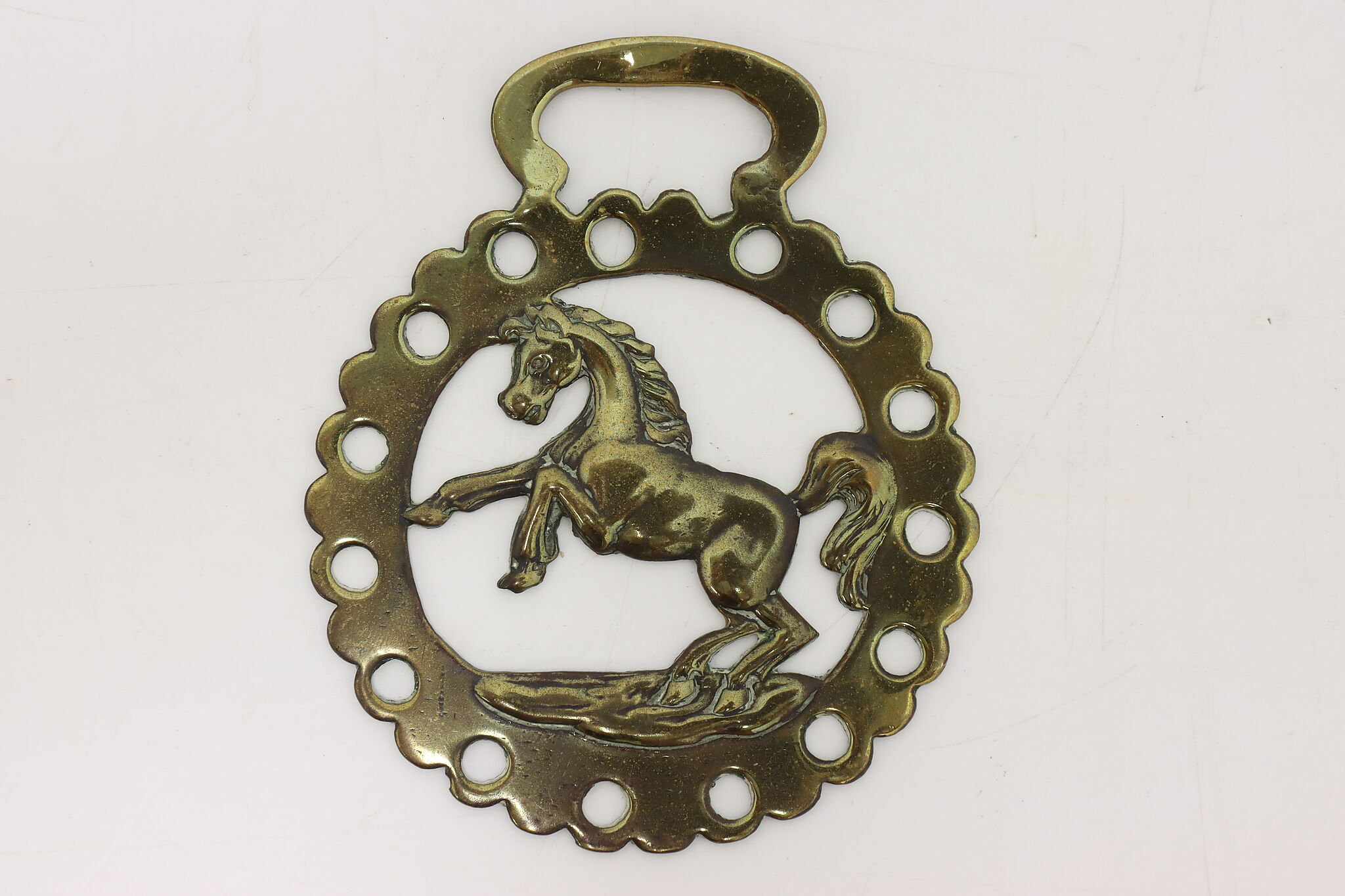 Horse Brass Bridle Harness Medallion, Two Humped Camel, Vintage
