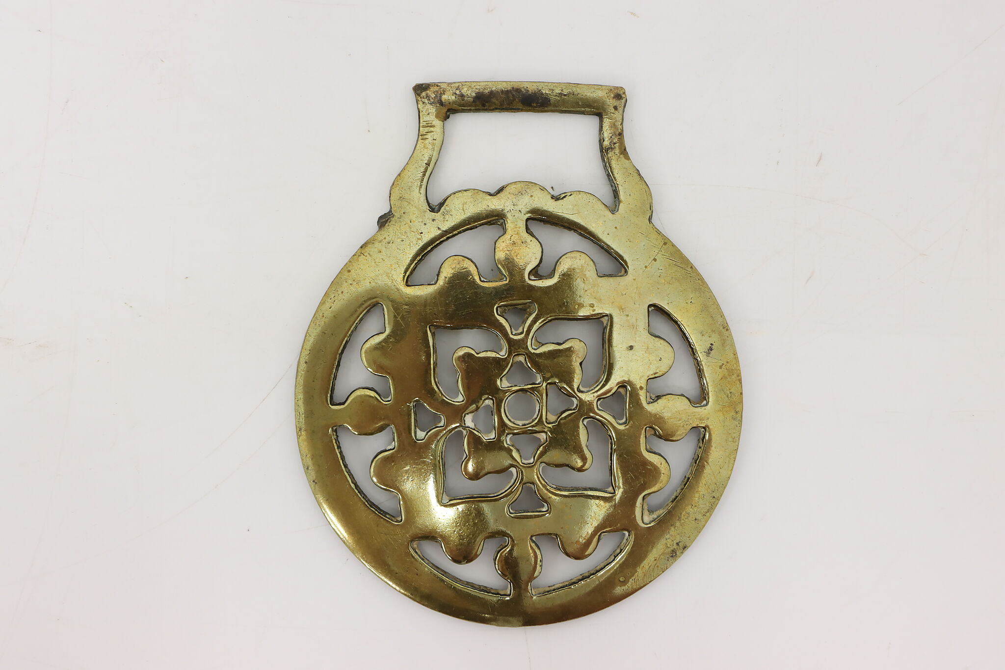 Antique Brass Harness Medallions Set of 4 
