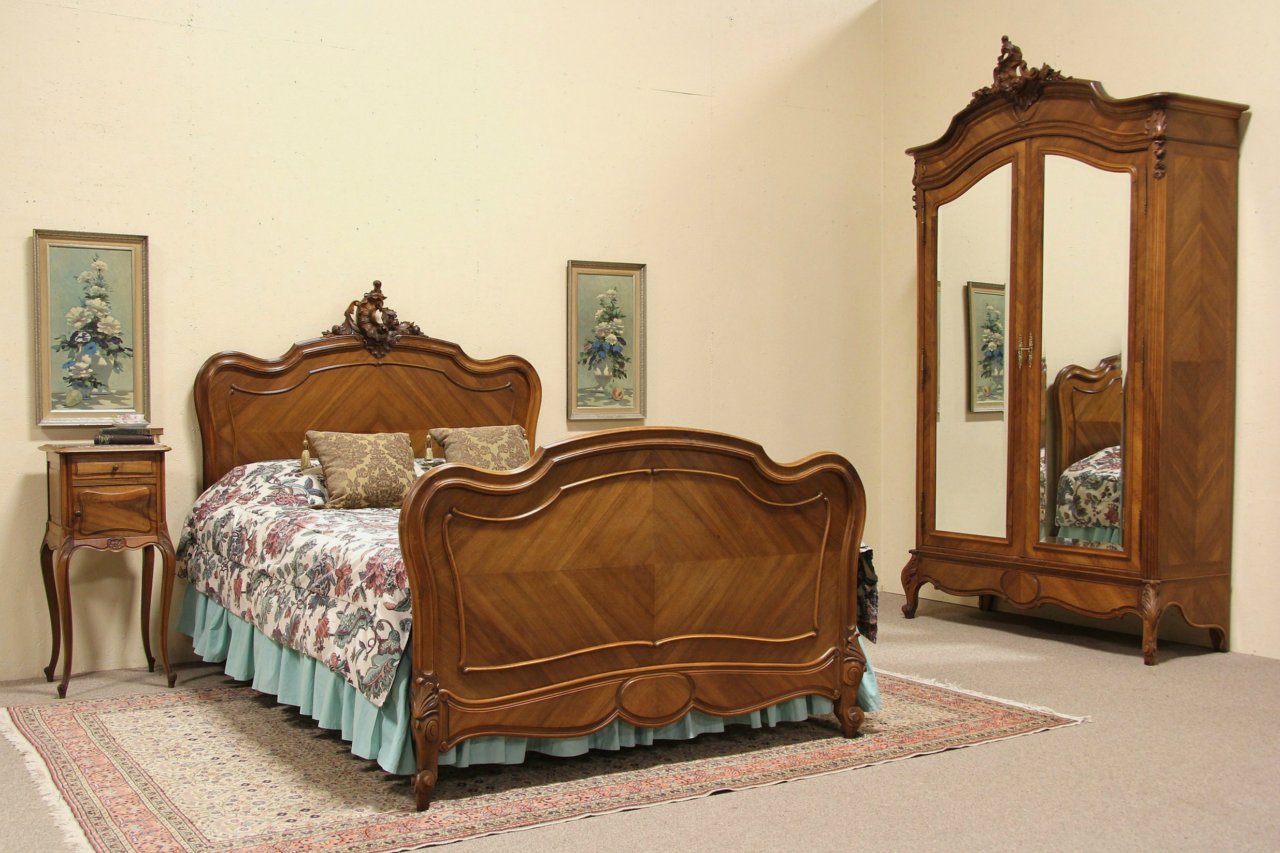 Converting an Antique Bed to a Modern Queen or King Size – Harp Gallery  Antique Furniture Blog