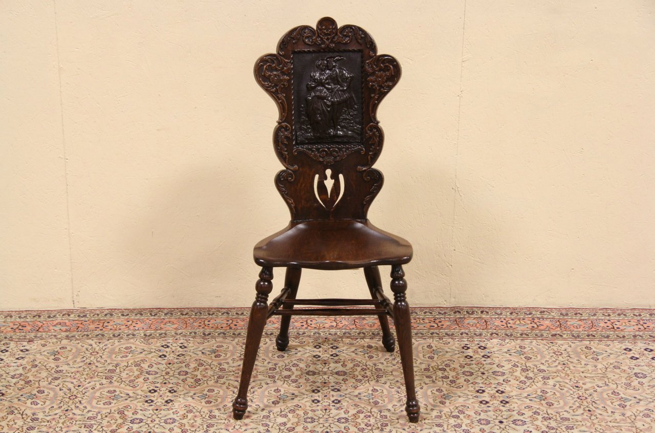 Antique best sale courting chair