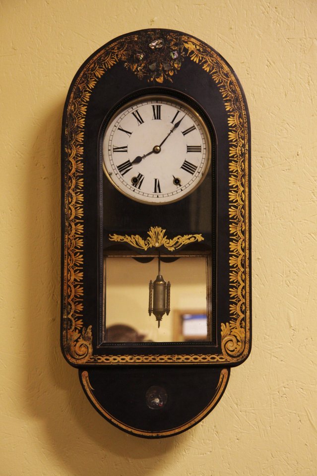 Industrial Vintage Brass Ship Clock & Barometer Seth Thomas #46672