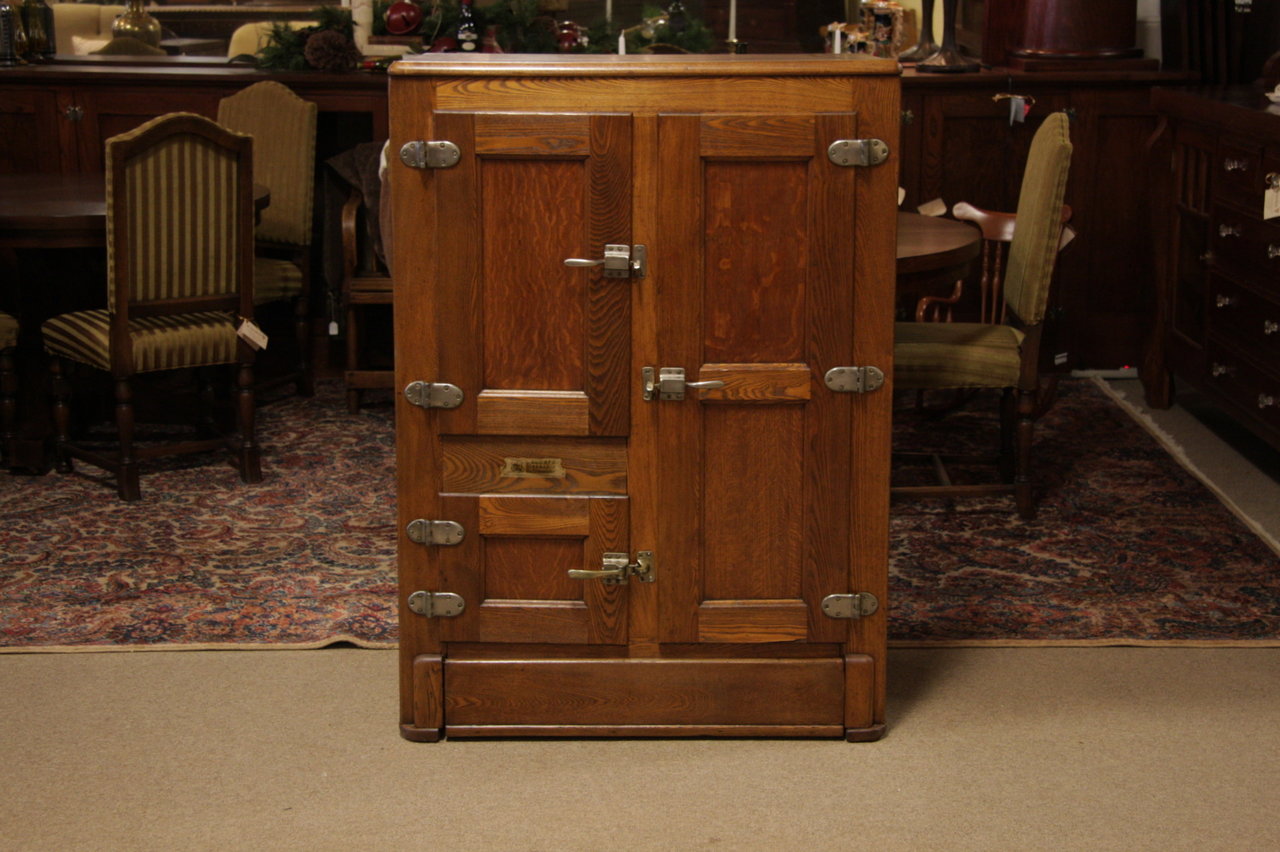 An Antique Oak Ice Box Converted to a Fridge?! - Living in a Fixer