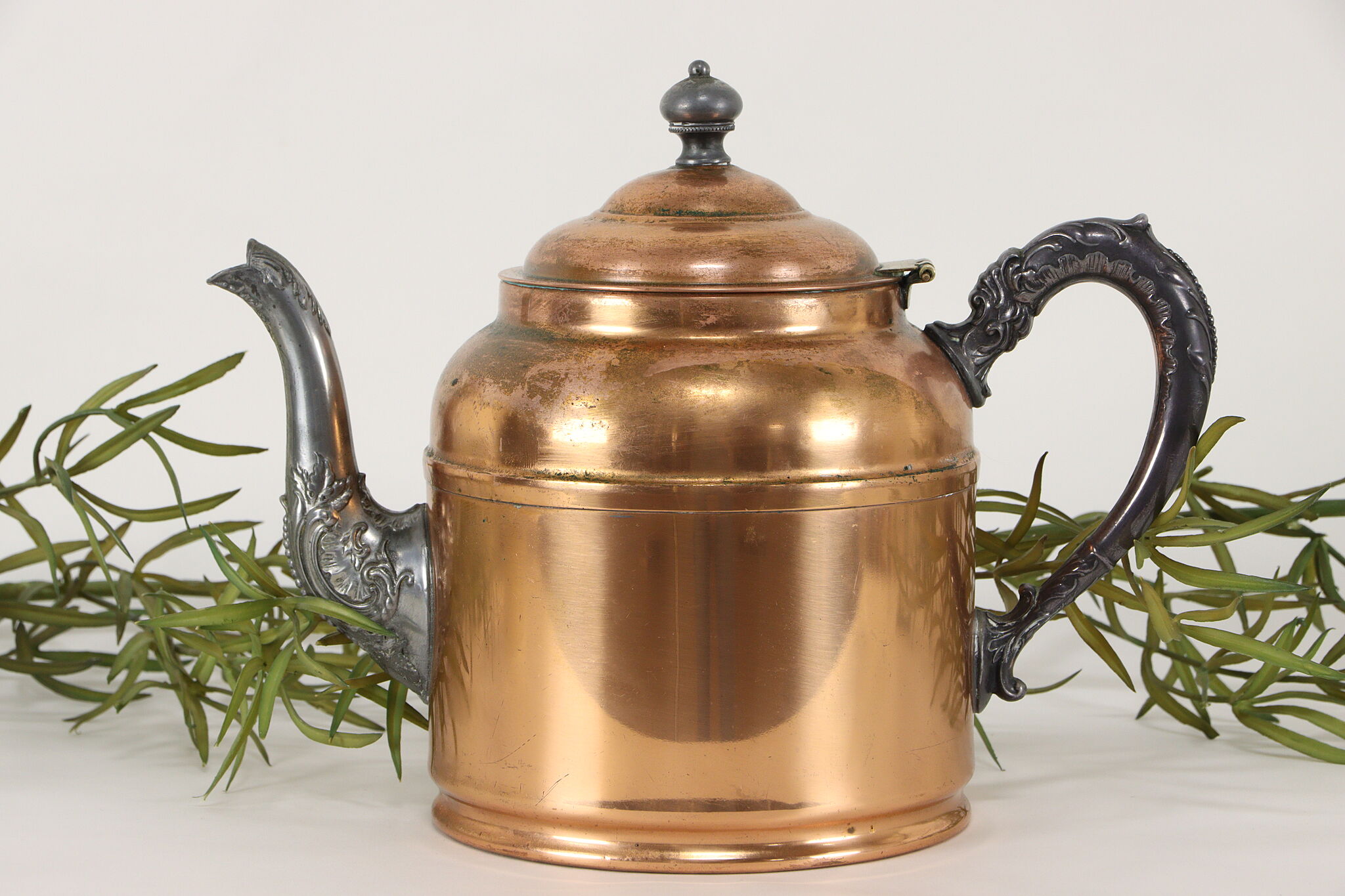 Vintage Antique Viking #128 Copper Tea Kettle