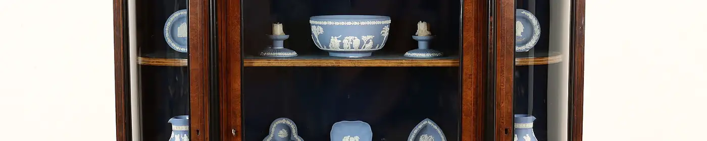 English Tudor Design Antique Oak Display Cabinet