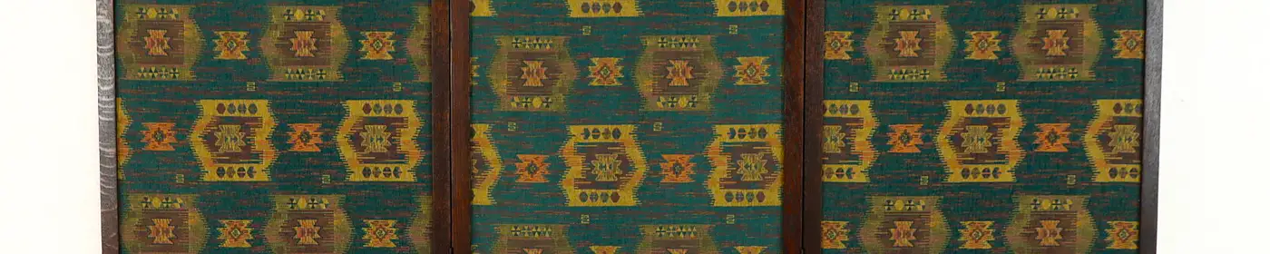 Arts & Crafts Mission Oak Antique Triple Screen