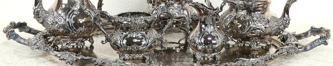 Victorian Antique Silver Coffee & Tea Set