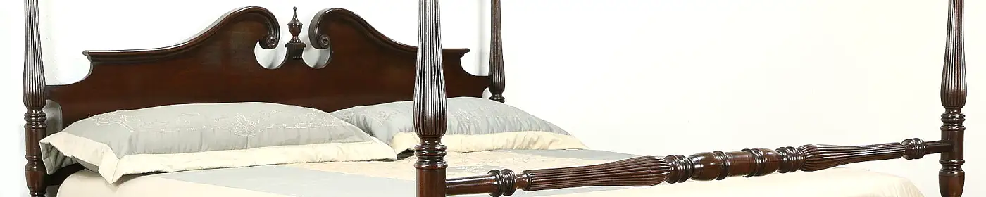 King Size Cherry Vintage 4 Poster Bed