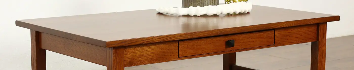 Arts & Crafts Mission Oak Vintage Craftsman Coffee Table