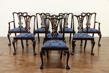 set of 8 georgian chairs