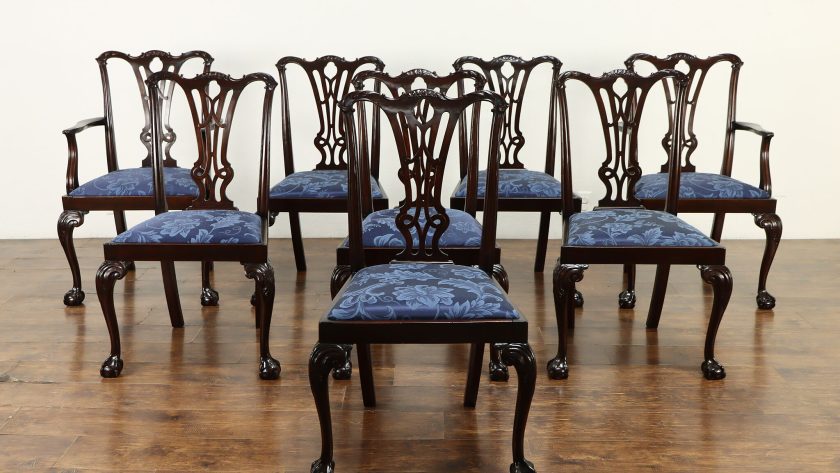 set of 8 georgian chairs