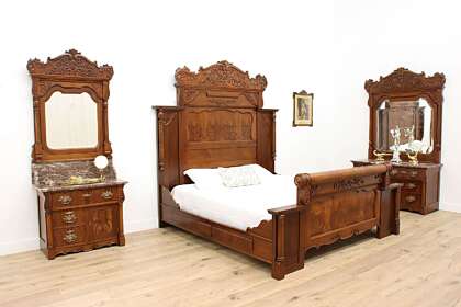 1880s Victorian bedroom set