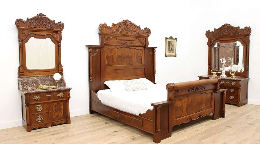 1880s Victorian bedroom set