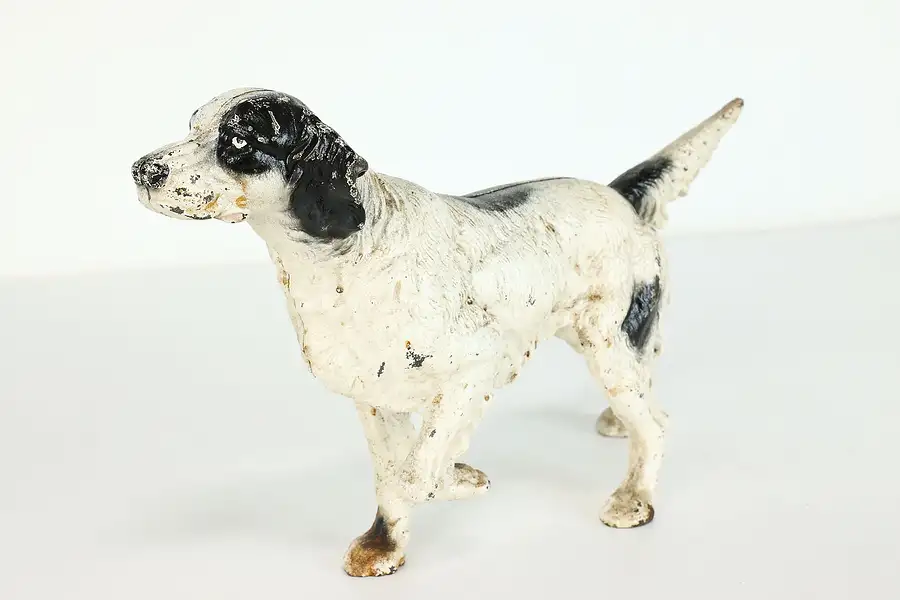 Main image of Victorian Farmhouse Antique Iron Painted English Setter Dog Door Stop