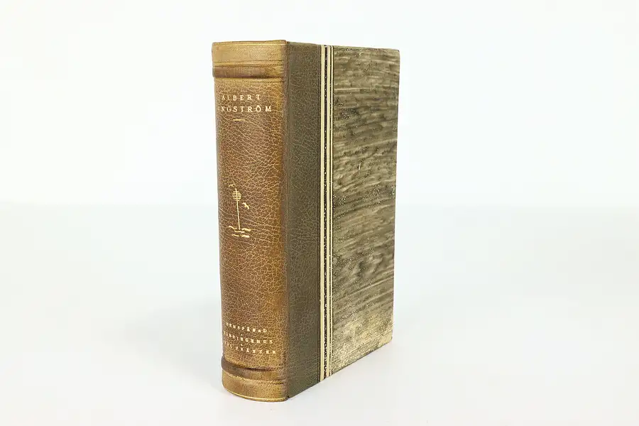 Main image of Vintage Leatherbound Book Writings of Albert Engstrom in Swedish