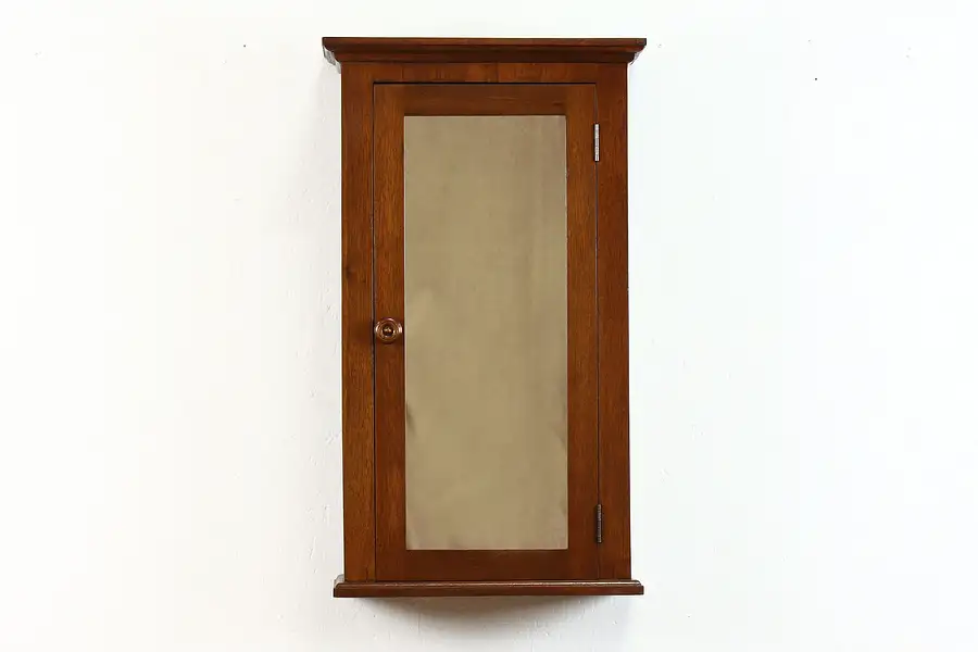 Main image of Traditional Antique Walnut Hanging or Tabletop Medicine Cabinet, Mirror