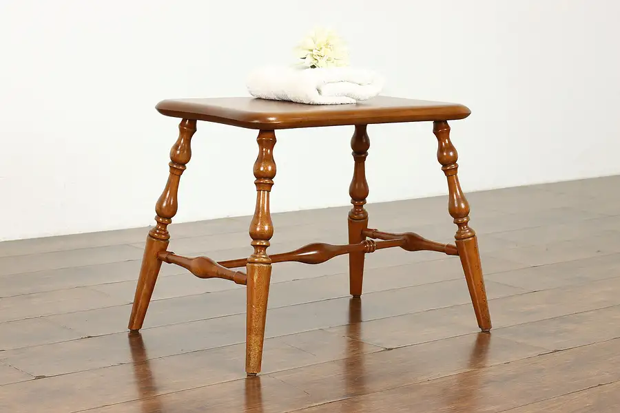 Main image of Traditional Vintage Birch Small Bench or Stool, Whitney