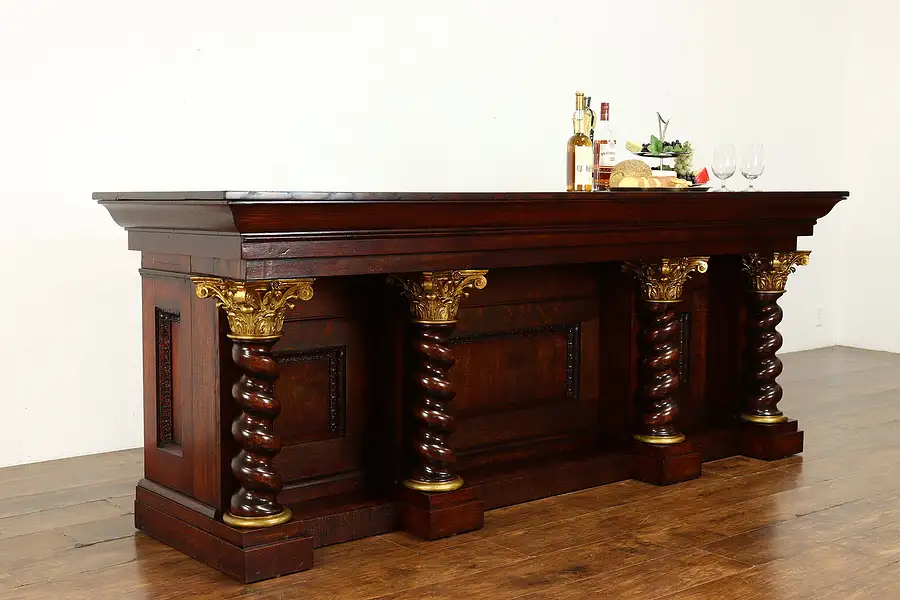 Main image of Renaissance Style Antique Altar, Store Counter, Kitchen Island or Bar