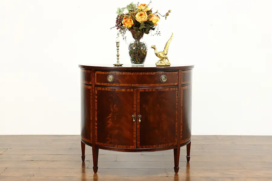 Main image of Federal Style Vintage Demilune, Chest or Hall Console, Johnson Handley