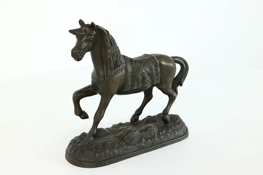 Main image of Victorian Antique Statue of a Horse, Metal Sculpture