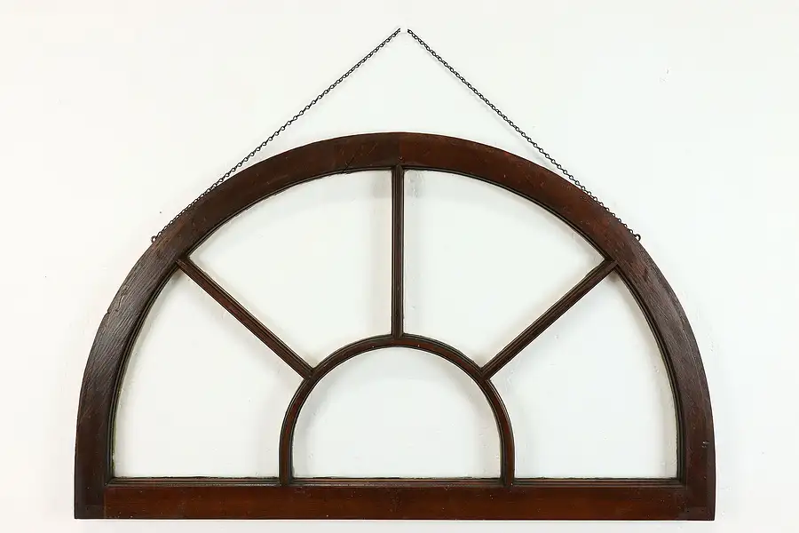 Main image of Farmhouse Antique Architectural Salvage 41" Arched Window