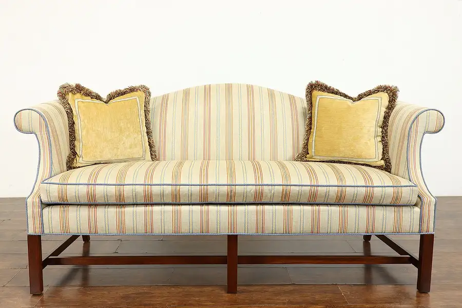 Main image of Traditional Georgian Vintage Sofa & 2 Pillows, 1992 Southwood