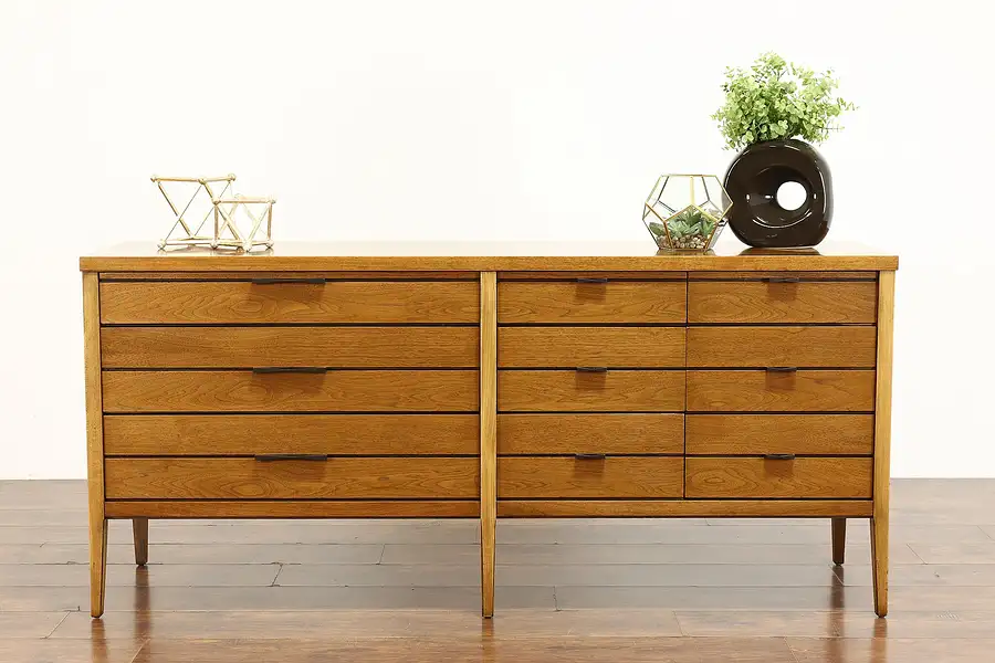 Main image of Midcentury Modern Vintage Chest, Dresser, TV Console, Rosewood Ties, Lane