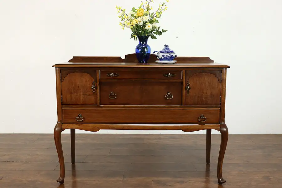 Main image of Traditional Antique Walnut Buffet, Sideboard or Server