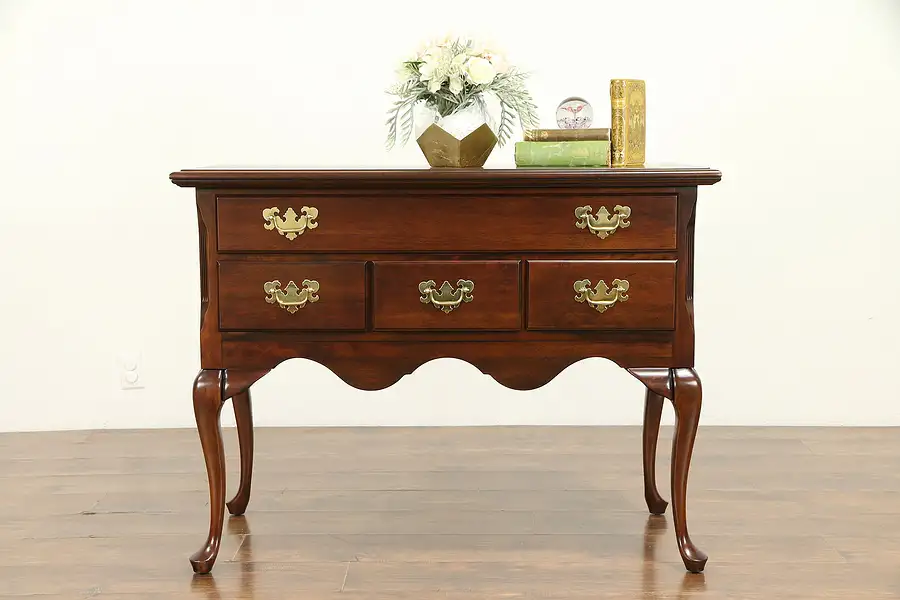 Main image of Traditional Cherry Vintage Lowboy Chest or Hall Console