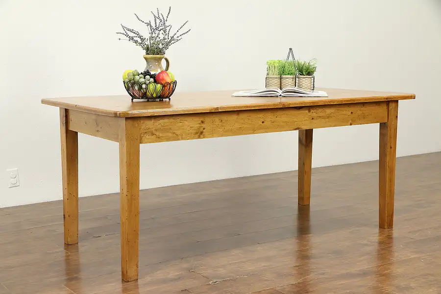 Main image of Reclaimed Pine Country Farmhouse Harvest Dining Table