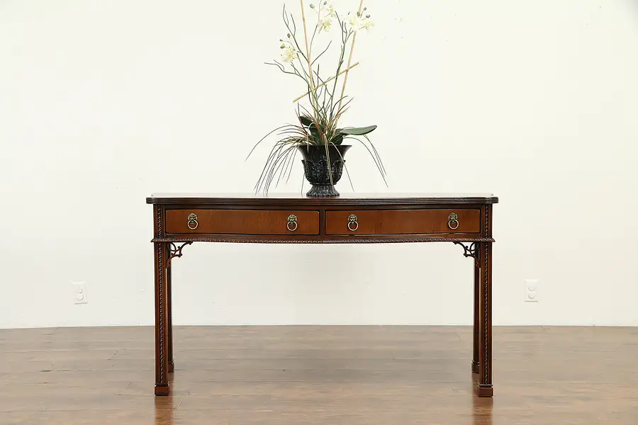 Main image of Georgian Design Vintage Mahogany Hall Console Sofa Table, Lexington