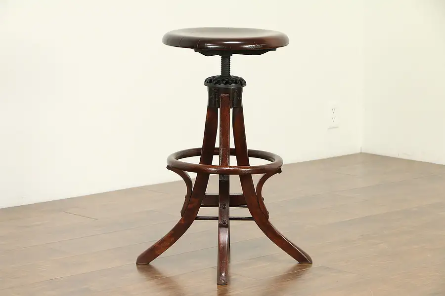 Main image of Architect, Drafting, Artist Swivel Adjustable Stool, Milwaukee Pat.