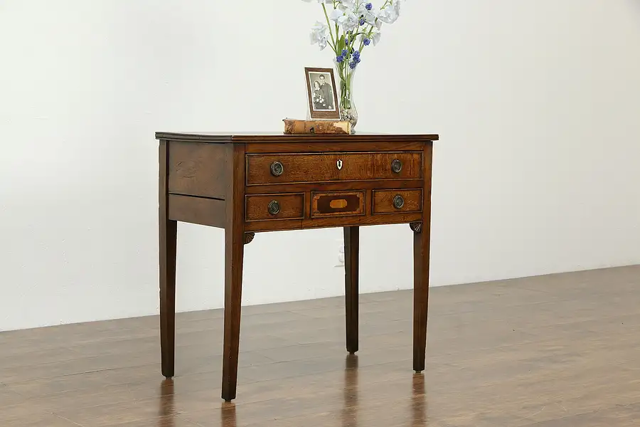 Main image of Oak Antique 1780 Console, Lamp Table or Lowboy