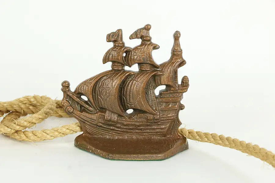 Main image of Clipper Ship Antique Iron Doorstop