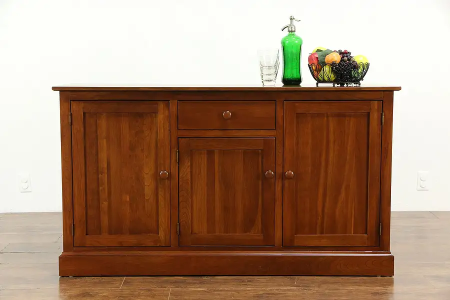 Main image of Cherry Vintage Sideboard Server, Console or Credenza Ethan Allen