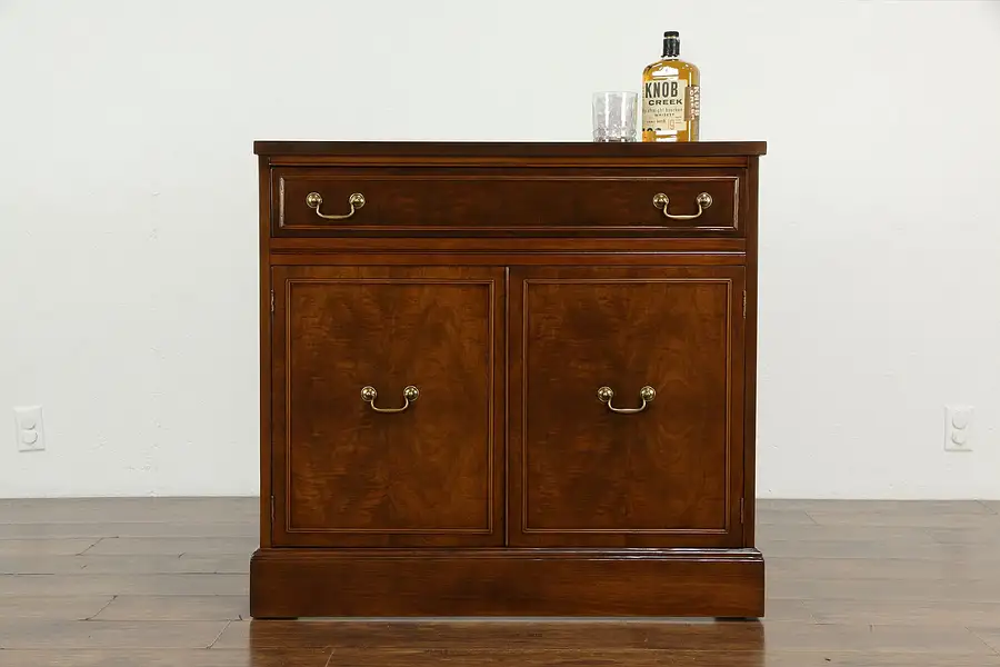 Main image of Traditional Walnut Vintage Server, Sideboard or Bar Cabinet, Kroehler