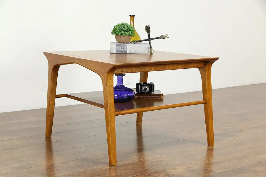 Main image of Midcentury Modern Vintage Walnut Lamp Table, Profile by Drexel 1959