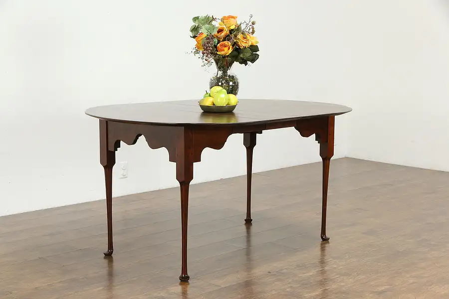 Main image of Cherry 18th Century Design Dining Table 2 Leaves Antiquities of Delafield