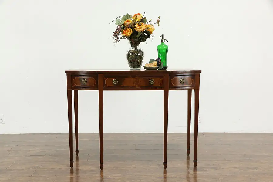 Main image of Traditional Hepplewhite Vintage Mahogany Sideboard, Server or Console