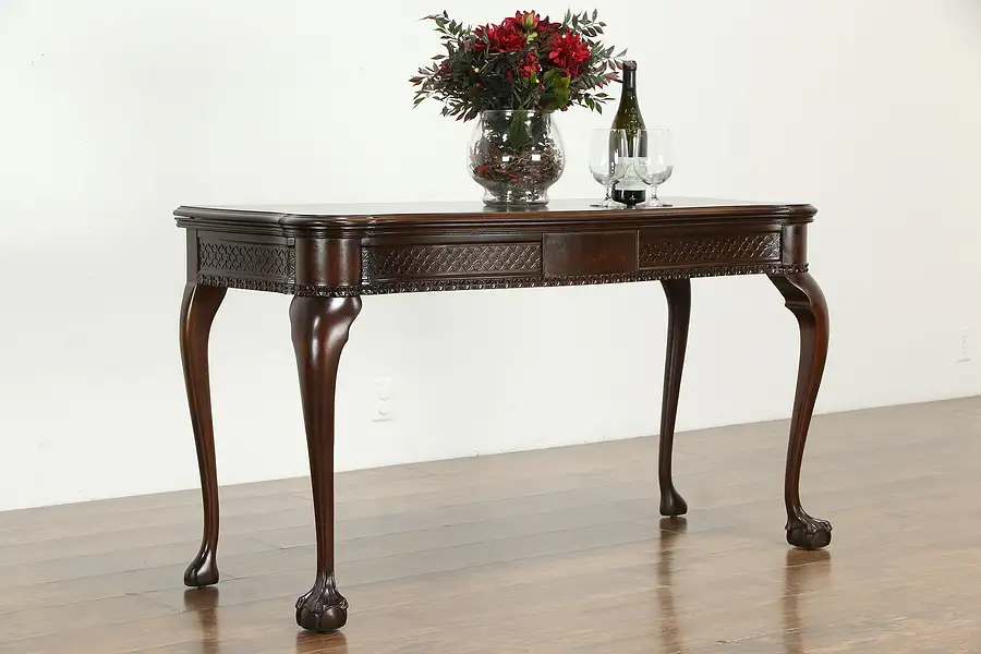 Main image of Georgian Design Antique Console, Flips to Dining Table, Warsaw of KY