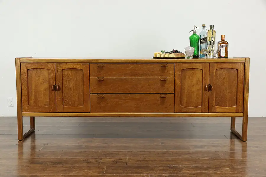 Main image of Midcentury Modern 1960 Vintage Scandinavian Teak Credenza or Sideboard