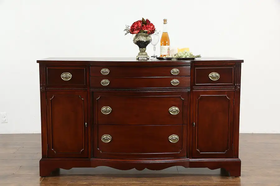 Main image of Traditional Mahogany Vintage Sideboard, Server, Buffet, Bernhardt