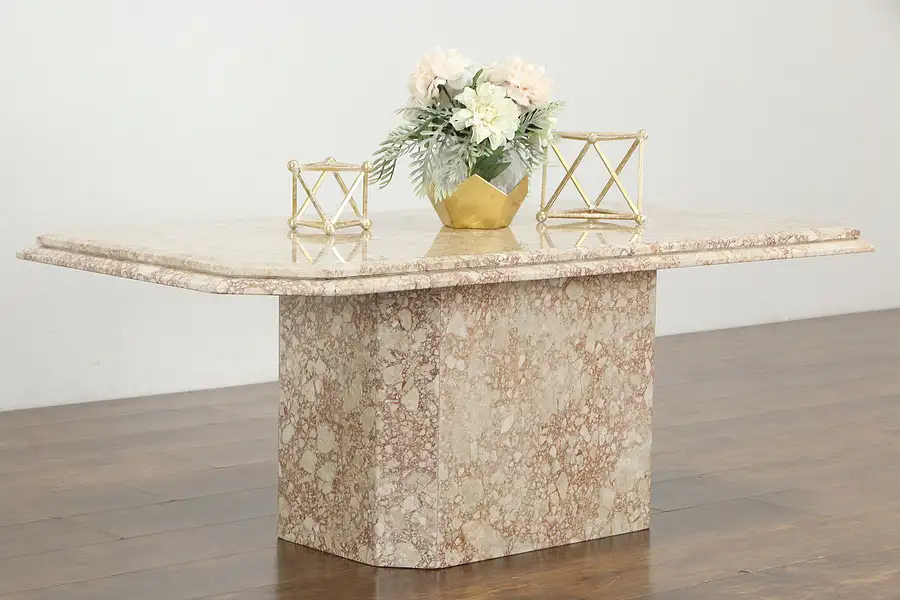 Main image of Rose Marble Vintage Coffee or Cocktail Table