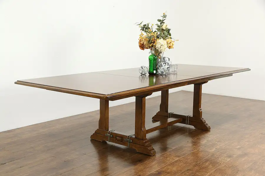 Main image of Vintage Cherry 10' Dining or Conference Table, 2 Leaves, Bernhardt