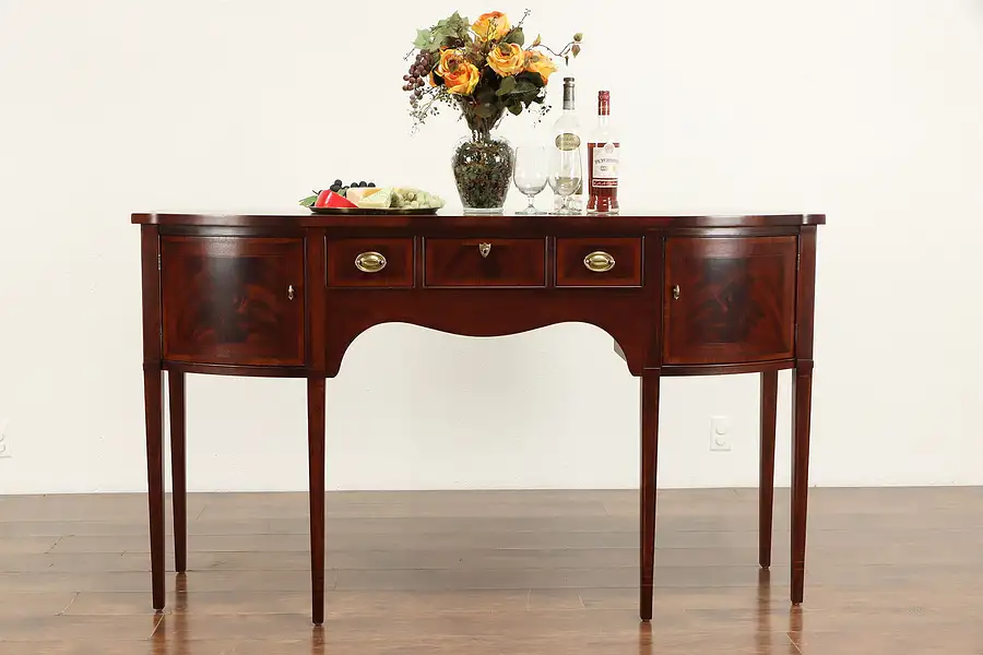 Main image of Traditional Georgian Design Mahogany Sideboard, Server or Buffet, Drexel