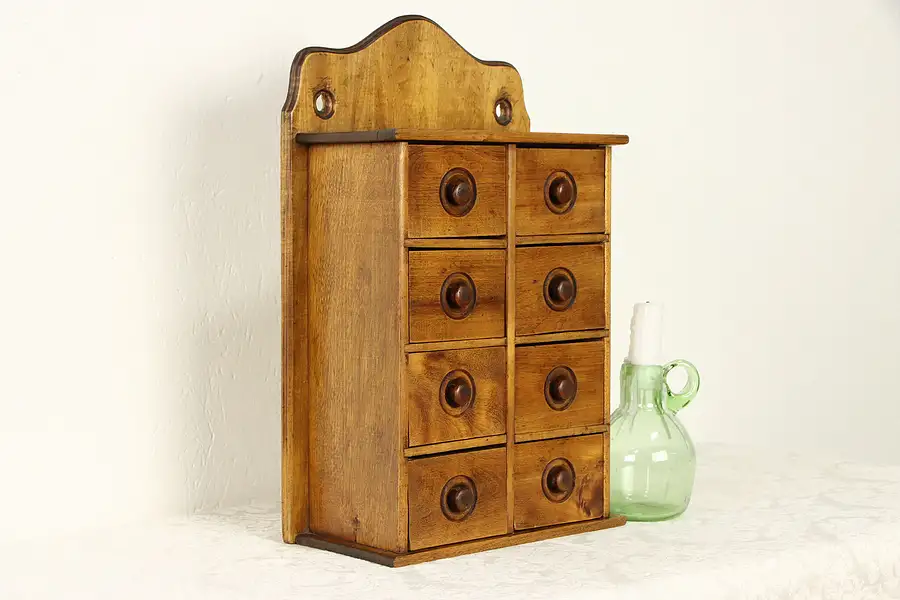 Main image of Victorian Maple Antique Farmhouse Spice Cabinet